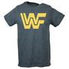 WWF Old School Gelbes Logo Unisex Graues T-Shirt