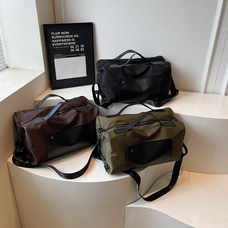 Large capacity canvas bag women's bag new popular fashion class commuter shoulder bag travel bag
