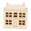 1:12 Miniature Dollhouse Villa House DIY Ornament Child Doll Furniture Toy Wooden House Villa Model