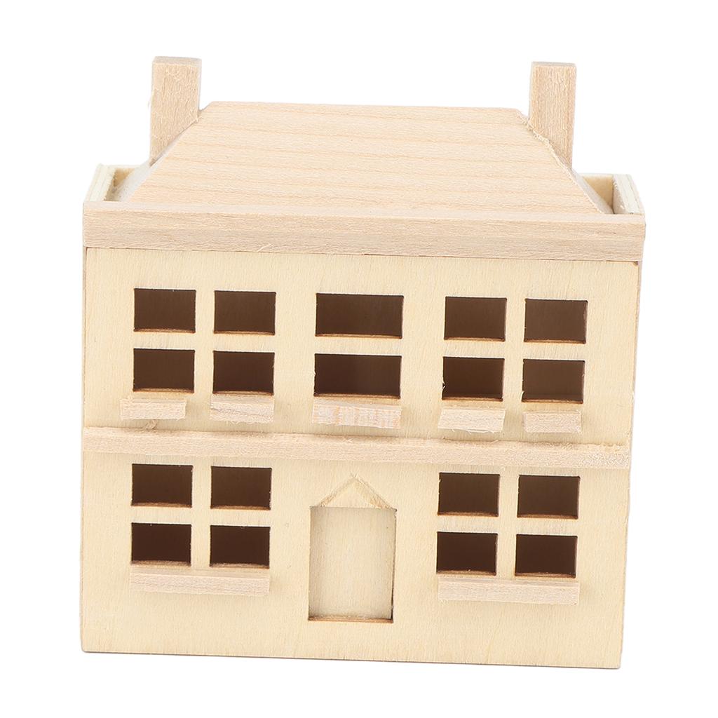1:12 Miniature Dollhouse Villa House DIY Ornament Child Doll Furniture Toy Wooden House Villa Model