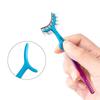 Stainless Steel False Eyelash Assistant Eyebrow Comb Eyelash Curler Curved Mouth Eyelash Tweezers