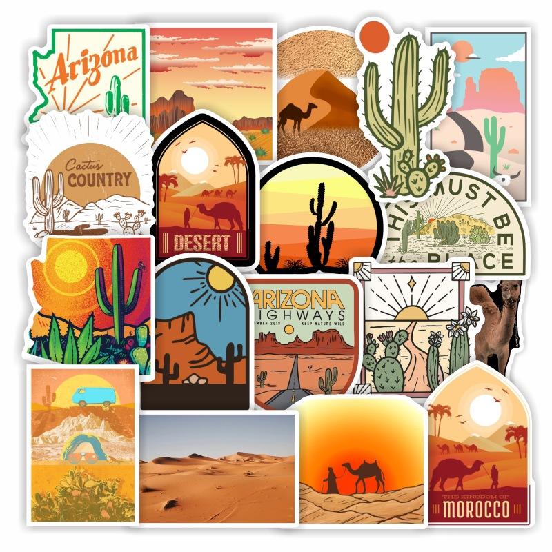 10 30 50Pcs Outdoor Desert Camel Stickers For Suitcase Skateboard Laptop Luggage Fridge Phone Car Styling Diy Decal Pegatinas