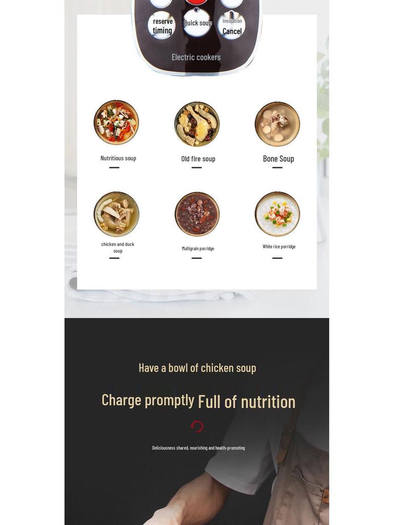 Automatic Purple Clay Slow Cooker: Multi-Function Soup, Porridge & Baby Food Pot