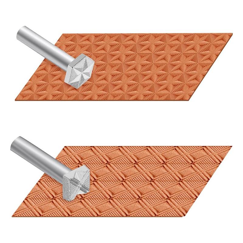 2025 Trend Leather Stamps 2 Pieces Professional Leather Border Stamping Tools For Leather Craft Working