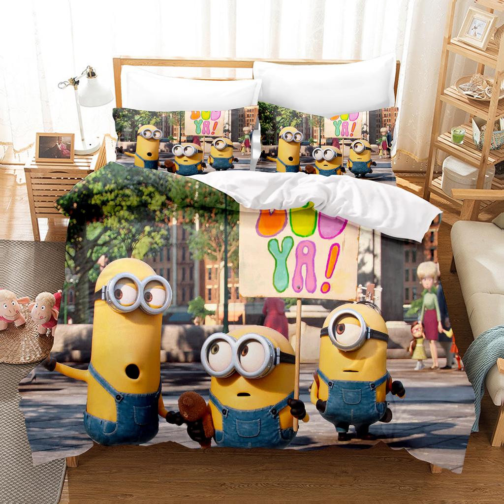Duvet Cover Peanuts Series Set Comforter Bedding 3d Children'S Bedding Set 3-Piece 1 Quilt Cover King Size
