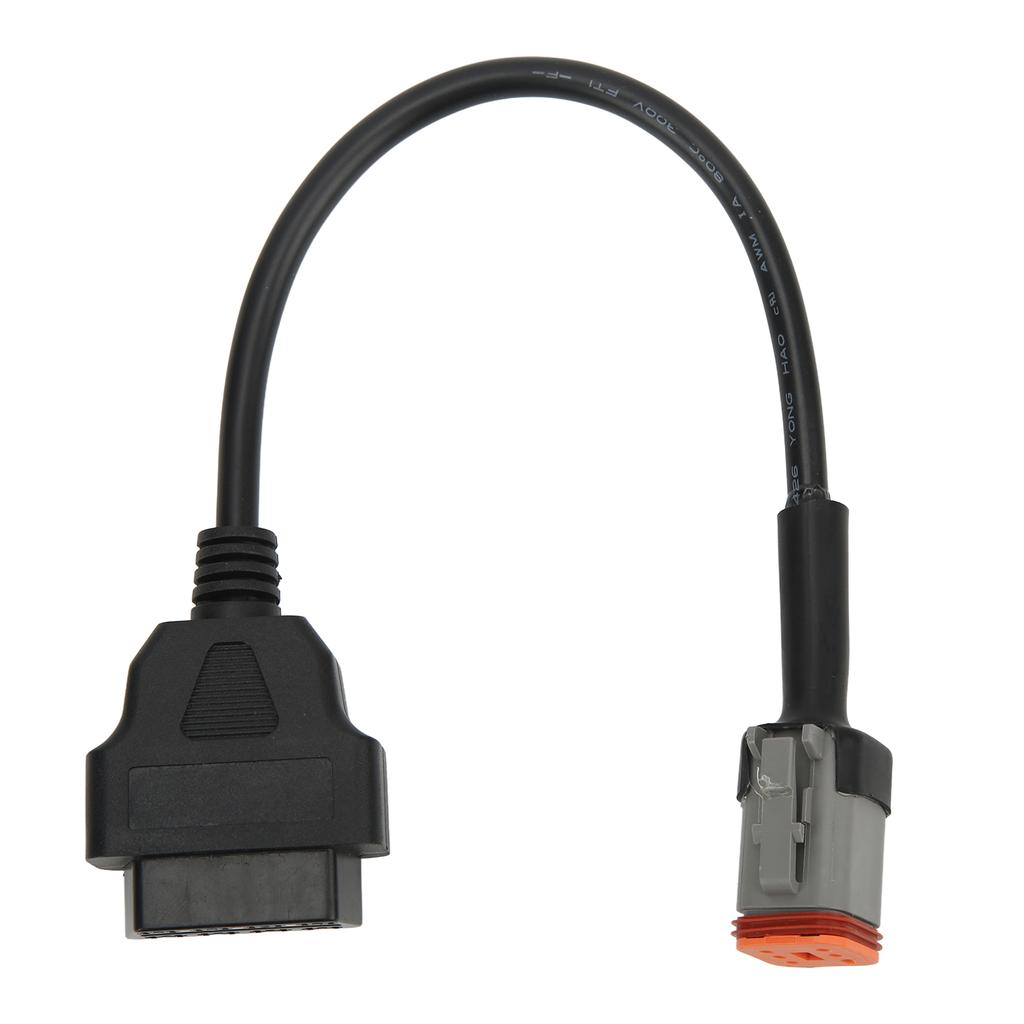 Motorcycle OBD2 6 Pin Diagnostic Adapter Convenient Cable Fuel Efficient for Safe Riding