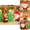 Adorable Christmas Santa Claus Elk Xmas Tree Plush Toy Soft Stuffed Doll Kids Hug Gift