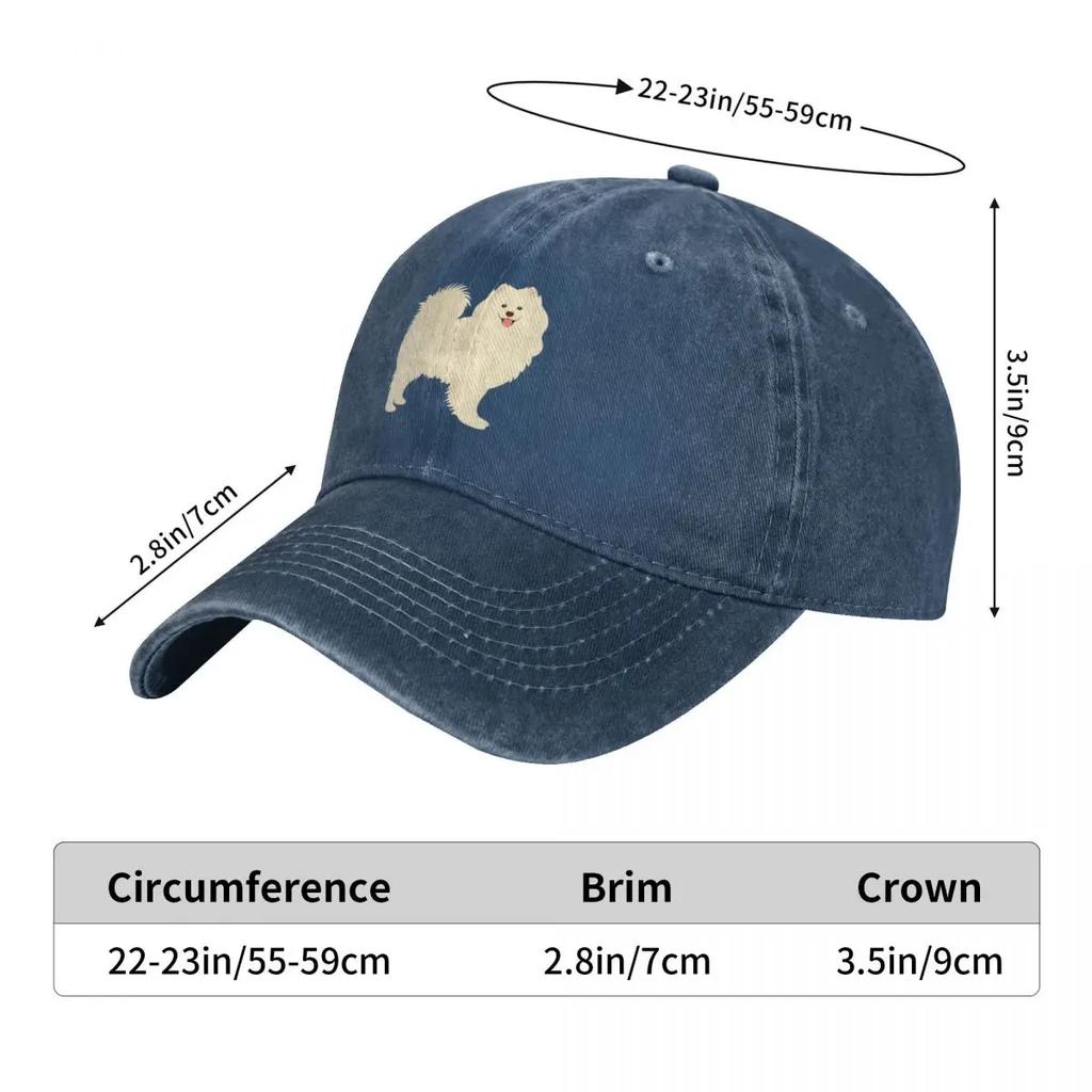Samoyed Dog Baseball Cap Sunhat Sun Hat Trucker Cap Women'S Golf Wear Men'S