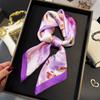 Luxury Silk Scarf 70*70Cm Square Print Women Shawl Headband Small Hair Scarves Female Neckerchief Hijab Wrap
