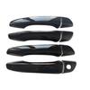 Carbon Fiber Pattern Door Handle & Bowl Decoration for Peugeot 4008/5008 - Gloss Black
