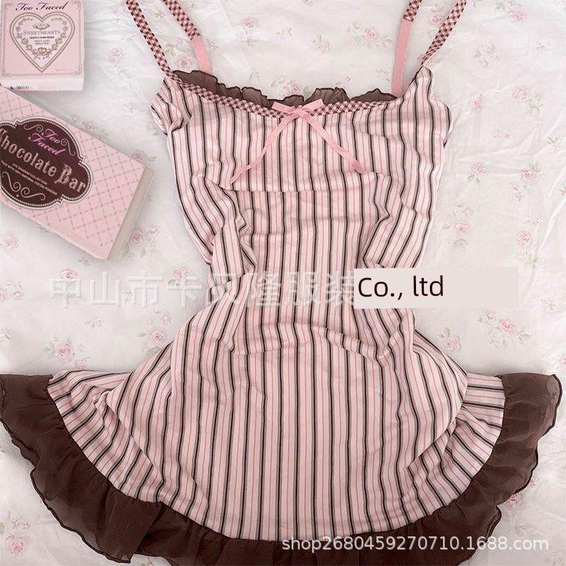 2025 Summer New Style American Sweet and Spicy Style Leopard Print Sexy Suspender Top for Women