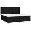3128871 vidaXL Divan Bed with Mattress Black 200x200 Cm Fabric