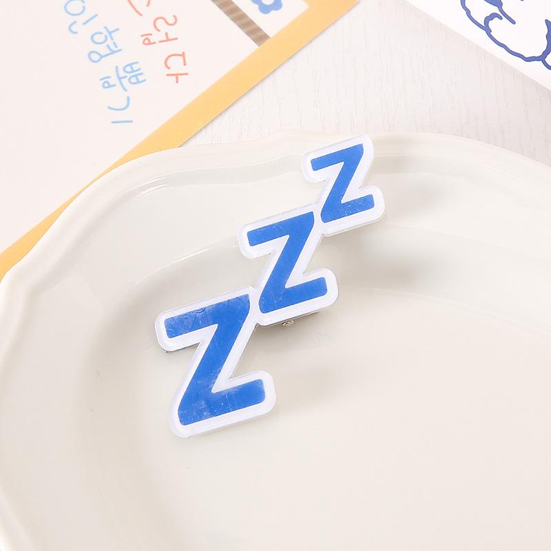 Expression Hairpin Set: Sweat Drop, Speechless, Soybean, Water Drop, Side Clip, Trendy Headdress