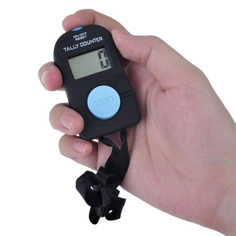9999 Digital Electronic Counter 4-digit Hand Tally Counter Mini Step Counter Meditation
