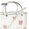 Mocktail Glassware Handmade Glass Purse 550ml Borosilicate Cup Tote Shape Cute Cocktail And Iced Tea Small Bedside Table Vase Multi-purpose