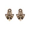 Luxenter Earrings with Finish and 18k Gold Plating Multicolored Crystal - Gothka