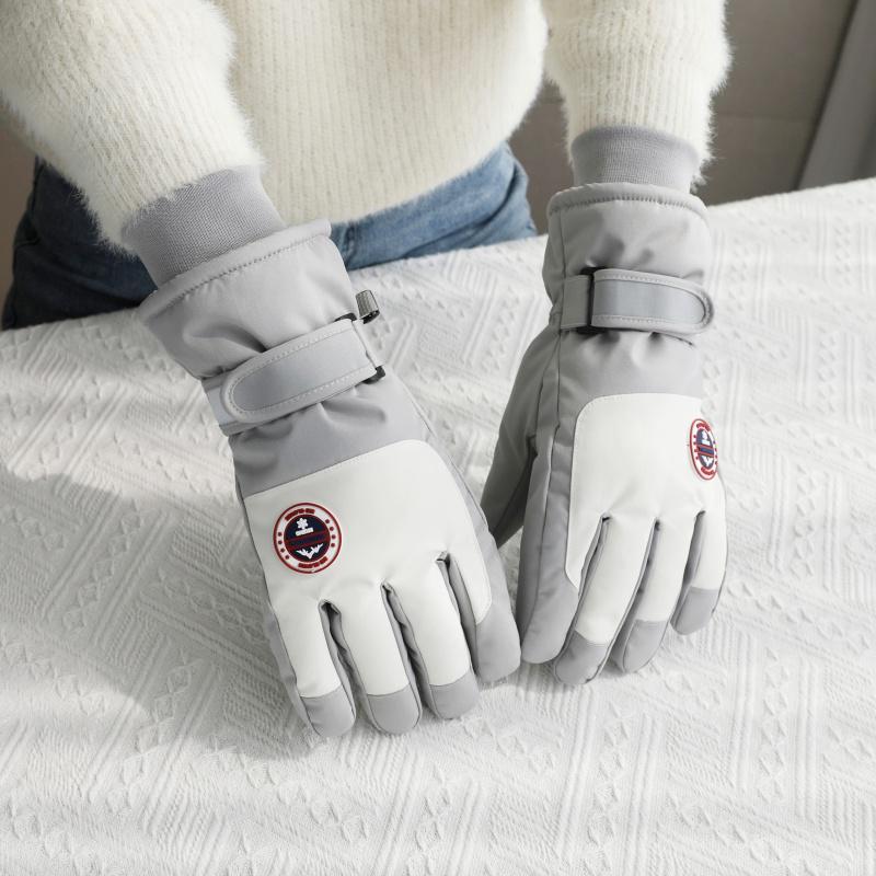 Unisex Winter Ski Gloves: Touchscreen, Thick Velvet, Waterproof, Non-Slip for Outdoor Cycling