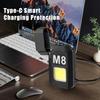 New COB Work Light Portable Mini Flashlight Outdoor Strong Light Waterproof Home Multi Functional Electric Wire Lighter Light Type-C Rechargeable