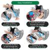 Golf Bag Backpack Straps Thicken Padded Golf Carrying Bag Strap Adjustable Black Double Shoulder Straps Easy To Use