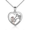 Girl And Horse Necklace For Girls Sterling Silver Horse Jewellery Horse Gifts For Women 18quot;