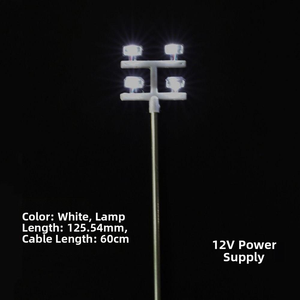 3V 12V Miniature Simulation Street Tower Lights White Light/warm Light 125.54mm Sand Table Elevated Lighthouse