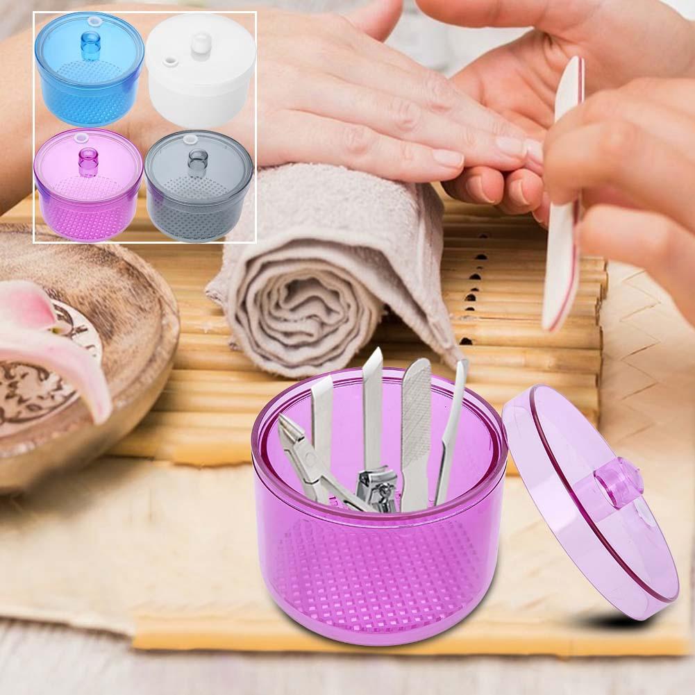 Dental Nail Tools Sterilizer Tray Sterilization Box Disinfection Container Manicure Tools