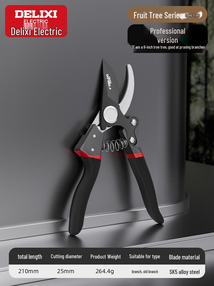 Delixi Electric Pruning Shears for Gardening, Branch Cutting, and Fruit Tree Pruning