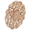 1Pcs Wood Carved Onlay Delicate Natural Solid Wood Corner Decorative Applique for Wall Door Furniture Cabinet Cupboard Window