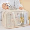 PU Letter Makeup Bag Large Capacity High Beauty Value Portable Cosmetic Storage