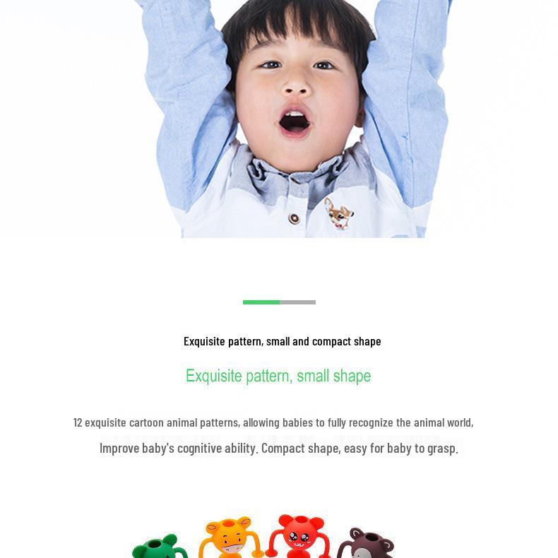 Cartoon Suction Cup Silicone Building Blocks - Interactive, Versatile, and Soft Toys for Kids