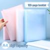A4 Brochure Storage Album with Transparent Multi-layer Ring Binder
