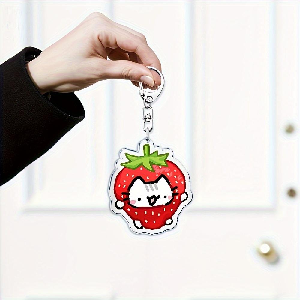 Various Cute Cartoon Cat Acrylic Keychains, Perfect As Gifts for Friends Or As Couple Charms.