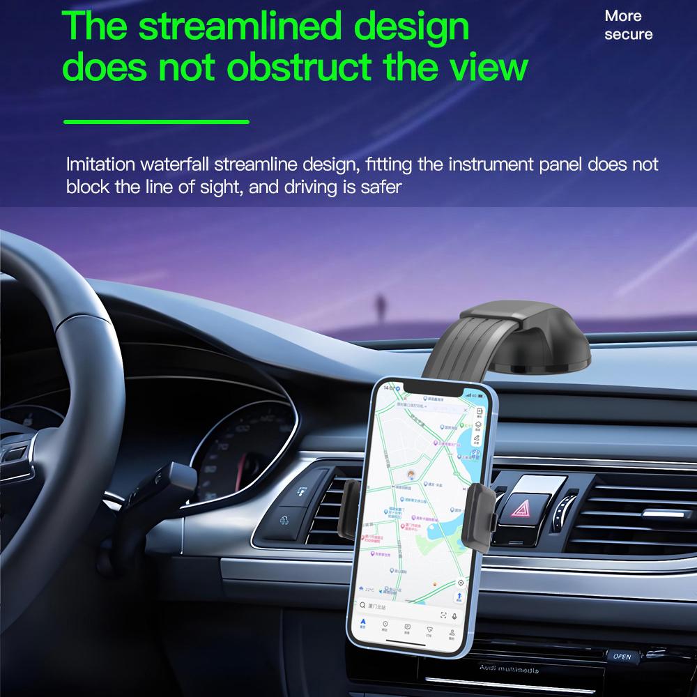 Car Universal Bendable Phone Clip Holder Soft Lead Stents Freely Adjust the Viewing Angle Strong Adhesive Vacuum Suction Cup