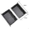 4Pieces Underseat Organizer Tray TPE Car Accessories Easy To Install Container Drawer Holder Under