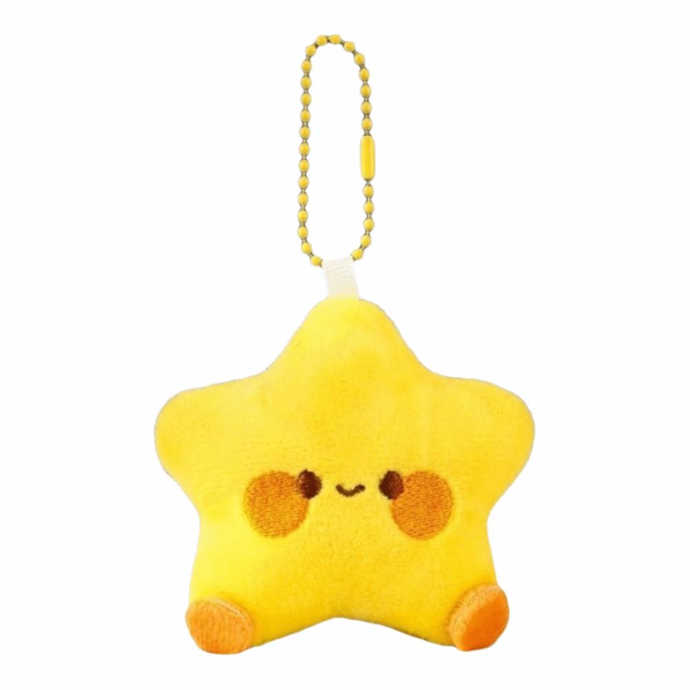 

Stuffed Doll Star Plush Key Chain Cute Doll Couple Keychain Y2K Stars Keychains Bag Accessories Simple Shy