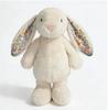 Juguete de Peluche de Conejo Floral Adorable de 23 cm Muñeco de Conejo Relleno Suave Abrazable con Orejas Florales Regalo de Cumpleaños para Niña Coleccionistas de Peluches