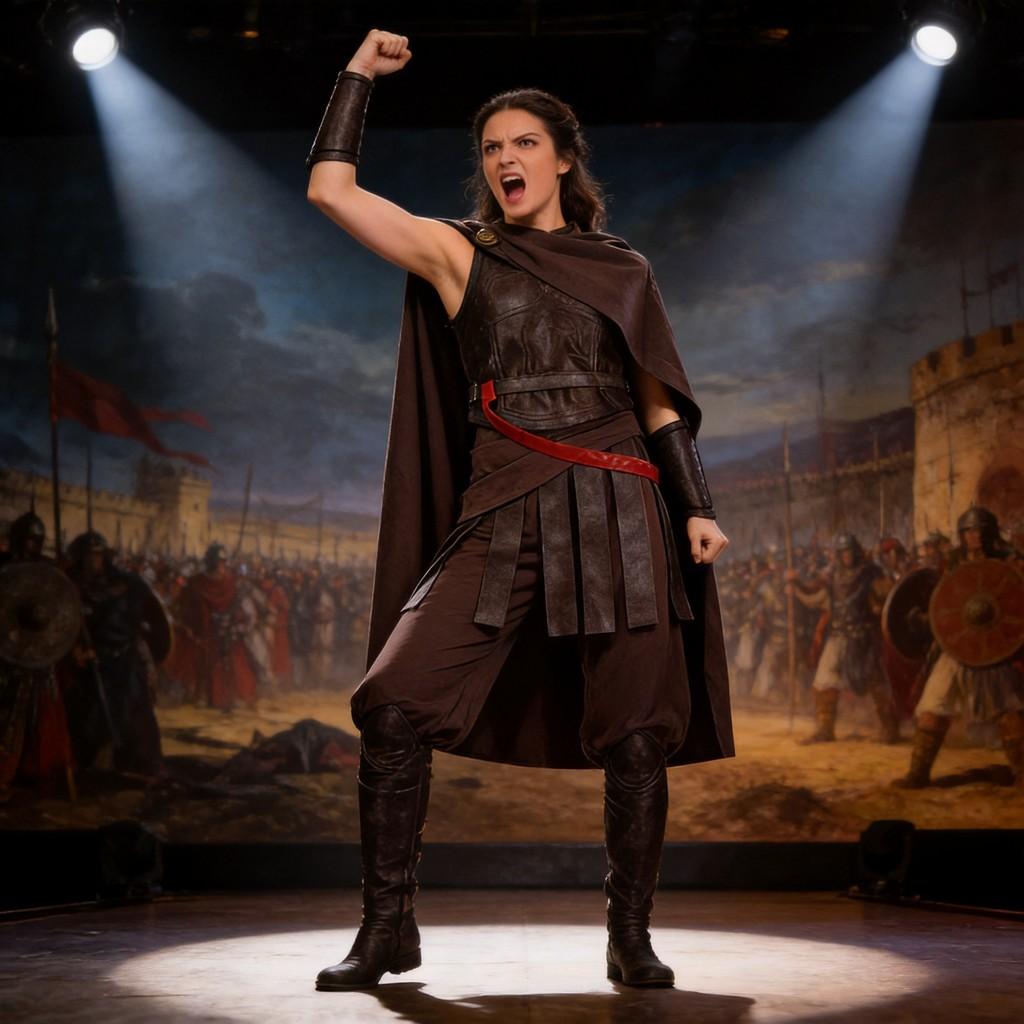 The Odyssey Cosplay Armor Suit With Polyester Fabric For Medieval Theatre Performances