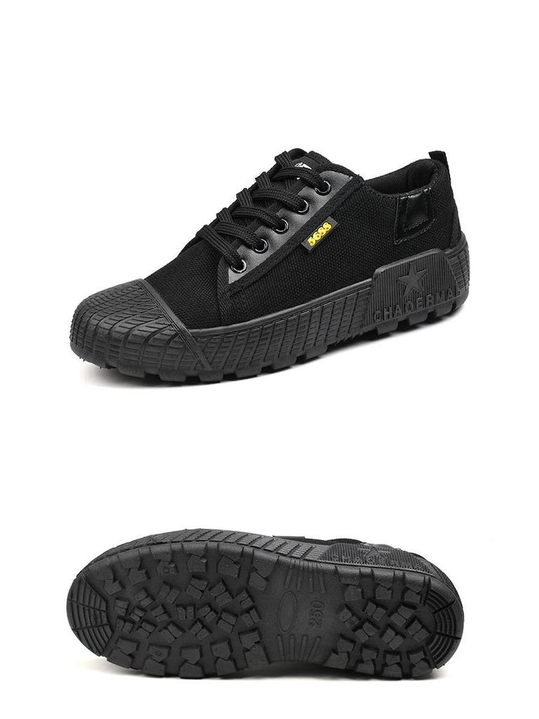 New Star Generation Rutschfeste Arbeitsschuhe - Strapazierfähige, atmungsaktive, durchstichfeste Leinwand mit weicher Sohle für Bau und Training.