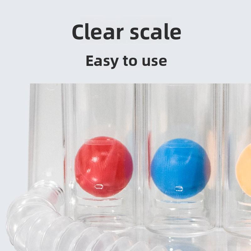 3 Ball Breathing Exerciser Lung Trainer Incentive Spirometer Elderly Breath Training Rehabilitation Tool Measurement System