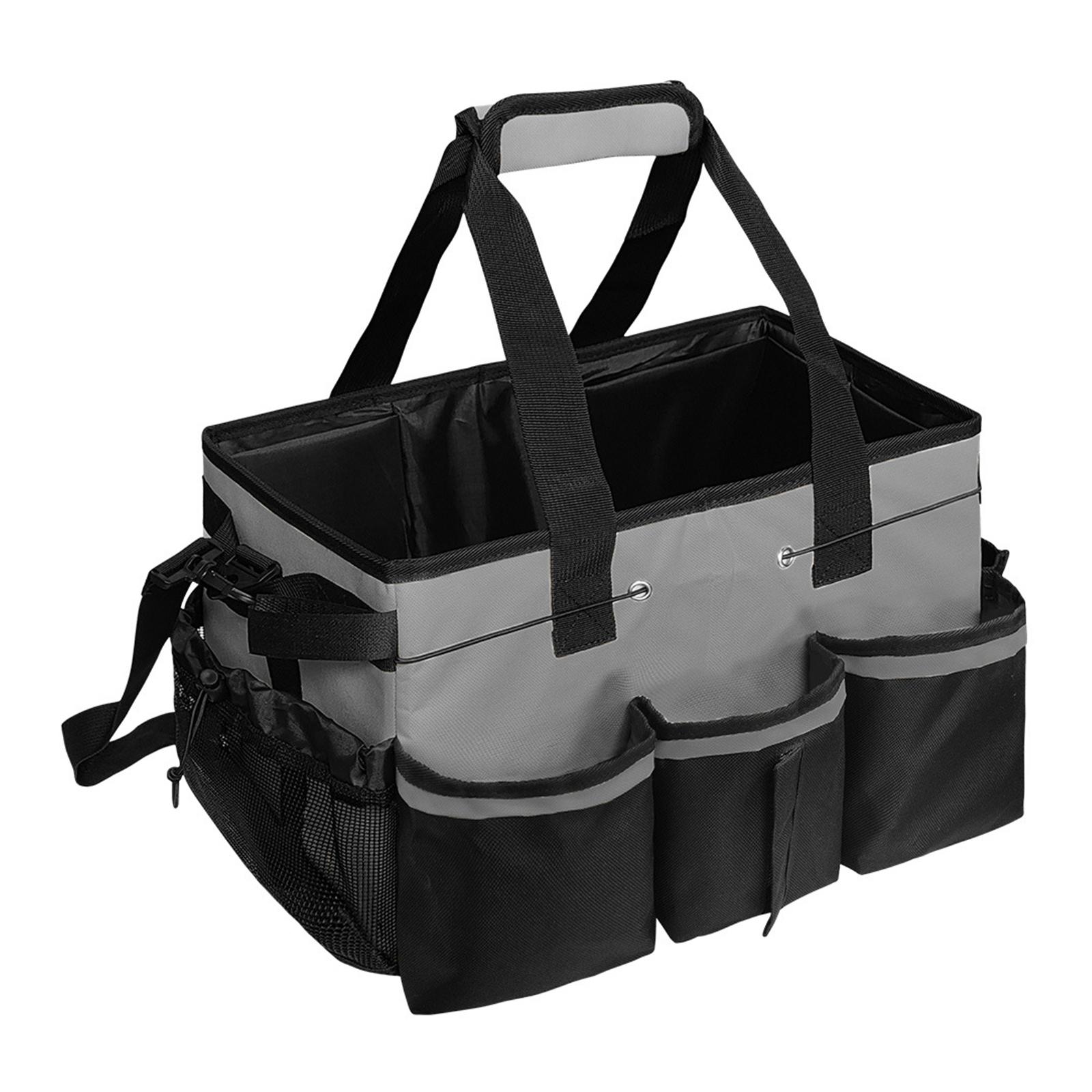 

Multifunctional Toolbag Cleaning Tools Storage Bag Waterproof and Wear-Resistant Large Capacity Oxford Cloth Storage Bag серый