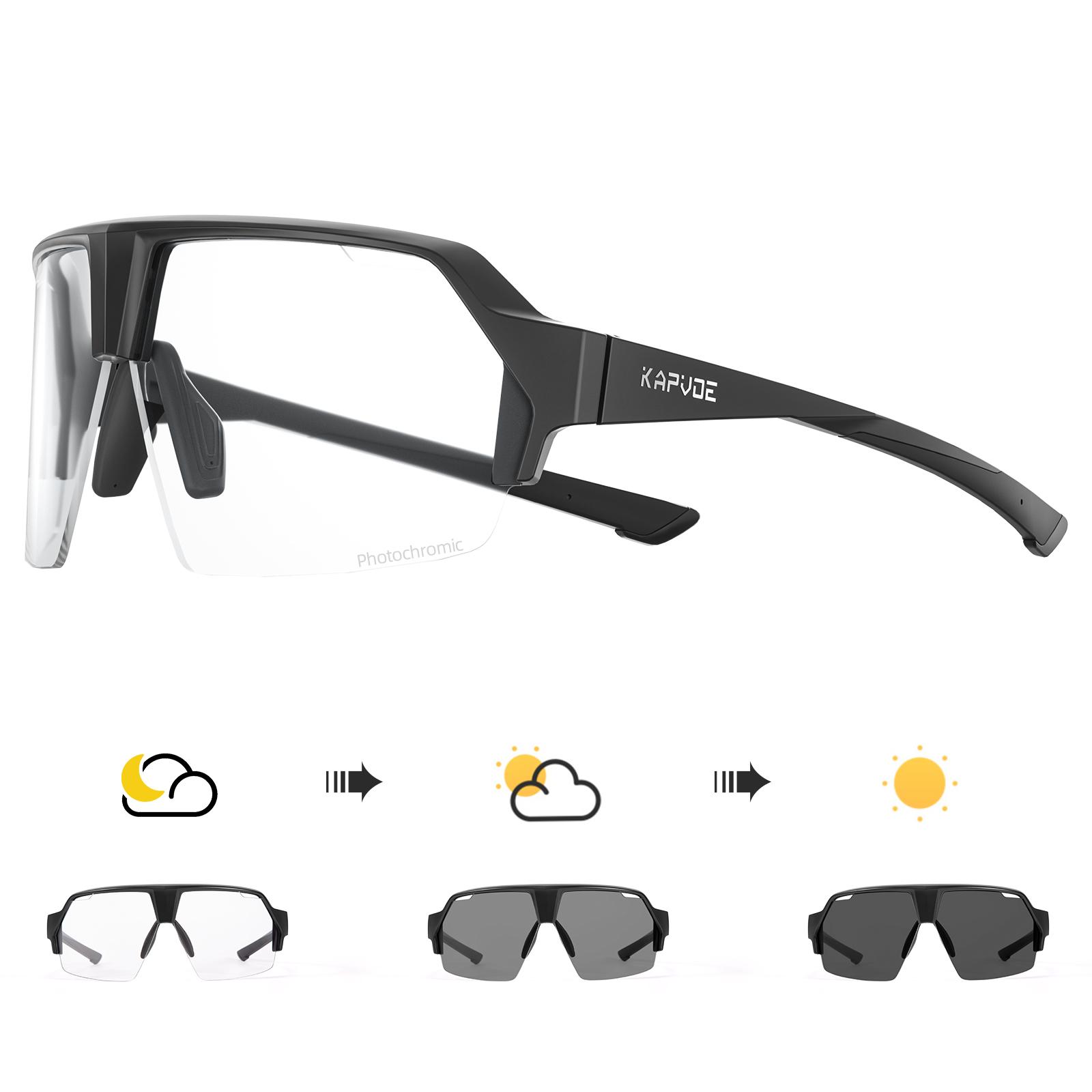

Kapvoe Polarized Sports Sunglasses Cycling Glasses UV400 Lightweight Running Driving Hiking Outdoor Eyewear Men Women Sunglasses