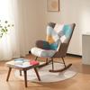 Rocking Chairs, Leisure Chairs, Rocking Chairs Front and Back with Splicing, Living Room Chairs, Leisure Chairs with Footrest