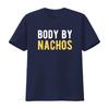 Body By Nachos Funny Mexican Food Diet T Shirt vintage Washed Breathable Stretched Versatile Casual graphic Stylish