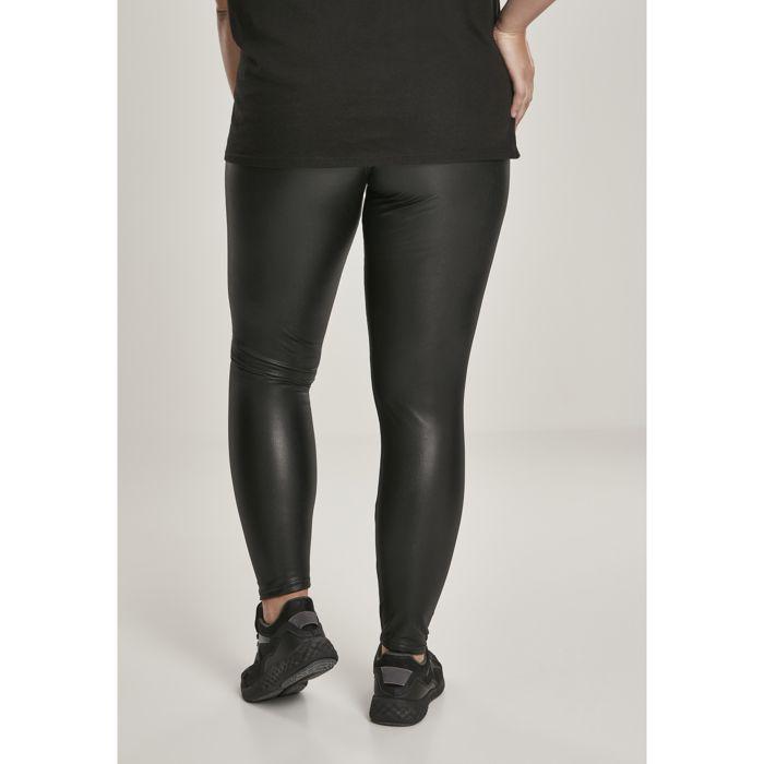 Urban Classics Damen - High Waist Leggings aus Kunstleder
