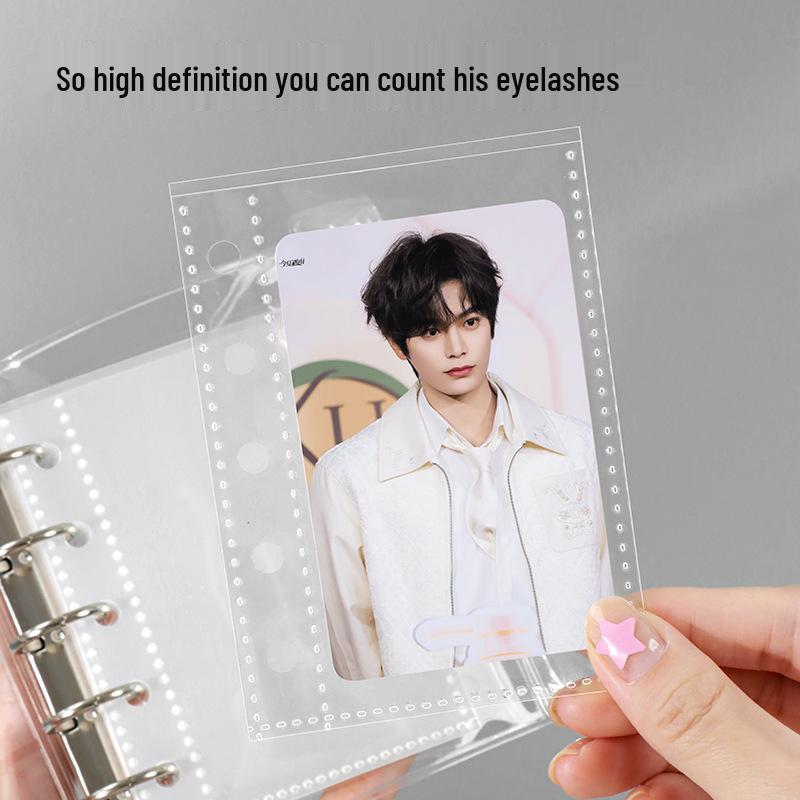 M5 Portable A6/A7 Binder Album with Transparent PVC Cover for Idol Photocard Storage