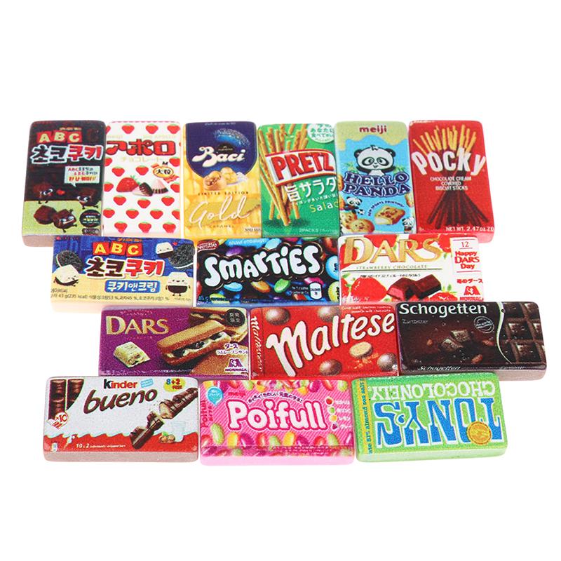 10Pcs Dollhouse Simulation Resin Snacks Dollhouse Mini Snack Food Decorations Dolls House Accessories Pretend Play Toys