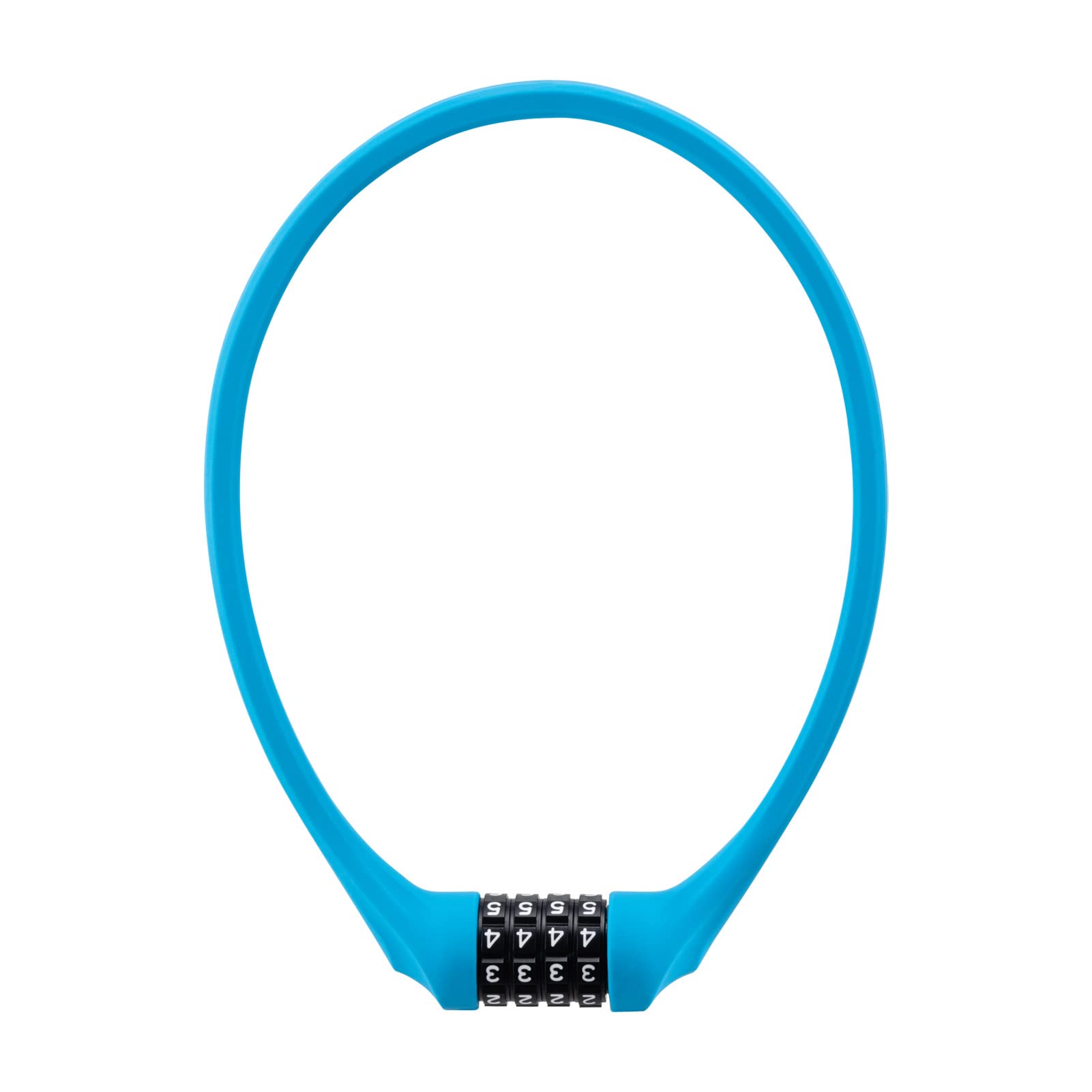 

ROCKBROS Bicycle Wire High Cut Zinc Alloy for Road Bikes and Mountain Blue Lock, Waterproof, 4-Digit Anti-Theft Lock, Resistance, Reinforced, 64.5cm синий