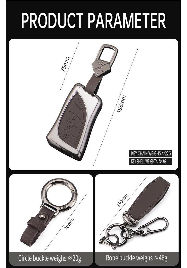 2024 Lexus ES200/ES300h Key Case for Lingzhi NX260/RX350h/UX - Men's Buckle Shell