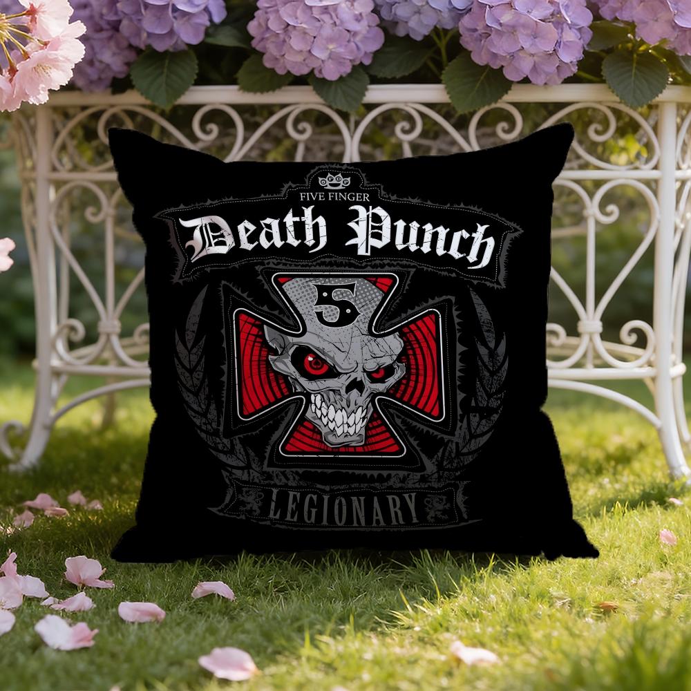 Five F-Finger Death P-Punch Cushion Cover Home & Car Dual-Scene Pillow Cover: Reversible for Premium Comfort