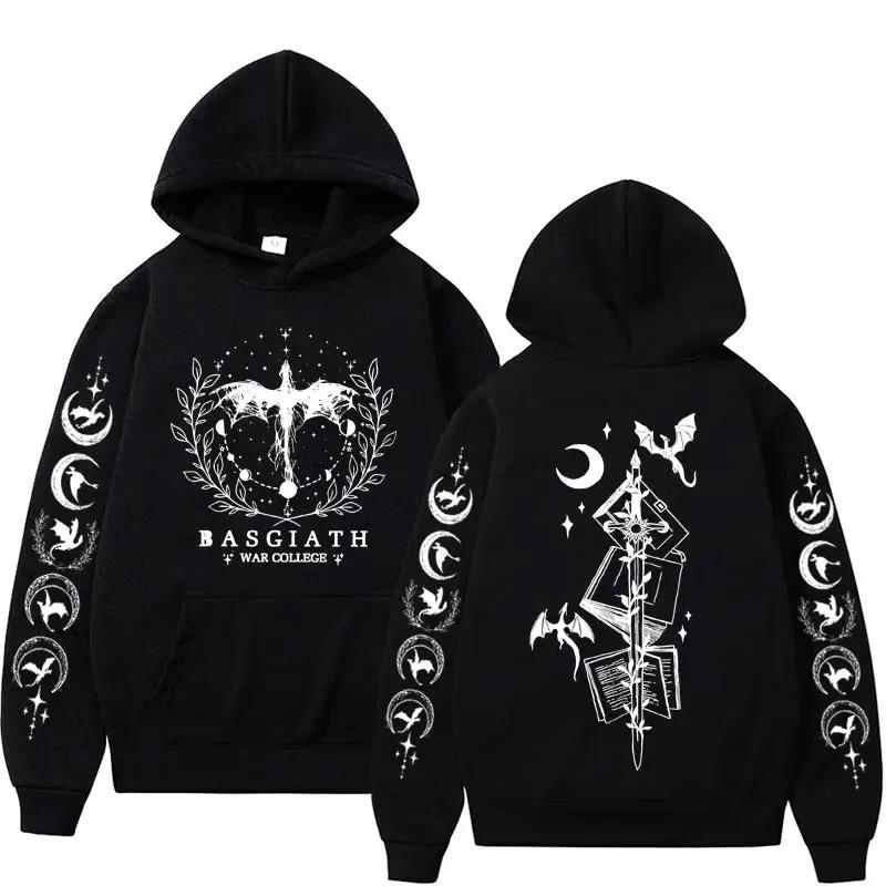 

Autumn and winter men s long-sleeved sweatshirt Iron Flame Dragon Knight print Basgiath War men s and women s hooded sweatshirt S